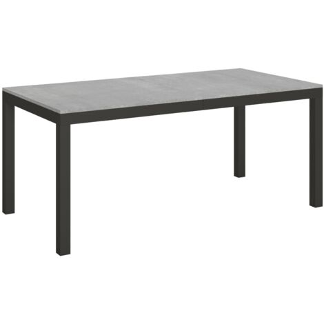 Tavolo "Catanzaro" allungabile in legno per sala da pranzo -Allungabile fino a 180 cm / Bianco Frassino (1/5)