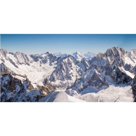 Poster in tessuto "Summit di montagna" per villaggi Natalizi -Media