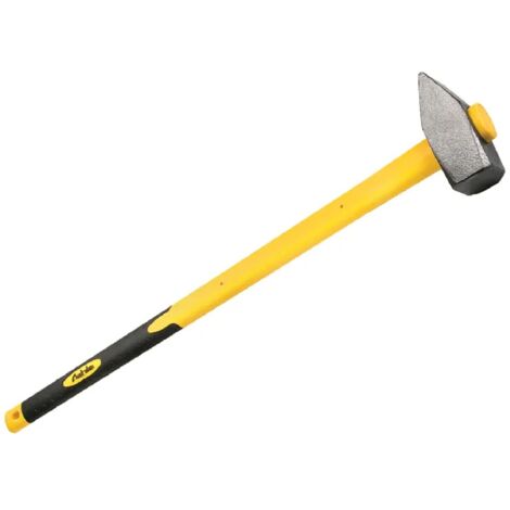 Mazza tedesca con manico lungo 91 cm realizzato in fibra di vetro e gomma -4 kg