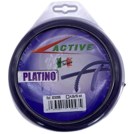 Filo decespugliatore professionale "Platino" in nylon per utilizzi gravosi e intensi -2.7 mm 67 mt / Seghettato