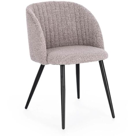Sedia "Queen" con struttura in compensato, per arredo interno 53 x 57 x h 81,5 cm -Visone / Confezione da 1 pezzo (1/5)