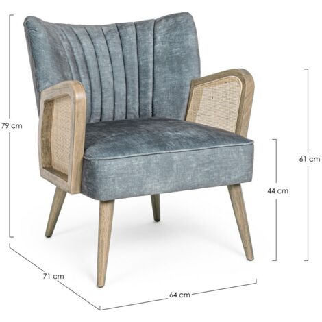 Poltrona vintage legno Virna Costal (1/5)