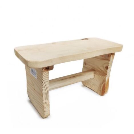 1PZ SGABELLO 'BASSO' cm 40 x 20 x h 20 - legno chiaro (1/7)