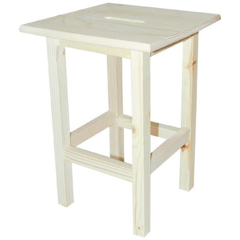 1PZ SGABELLO 'ALTO' cm 30 x 30 x h 45 - legno chiaro