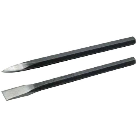 Scalpello da muratore realizzato in acciaio temprato di altissima qualità -A punta / 16 x 350 mm