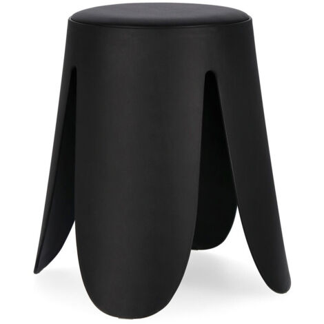 Sgabello per interno "Imogen" Struttura In Polipropilene, 37 x 37 x 47 h cm -Nero