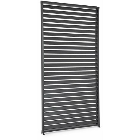 Frangisole laterale per pergola Bioclimatica con struttura in alluminio -Antracite / 123 x h 238 cm