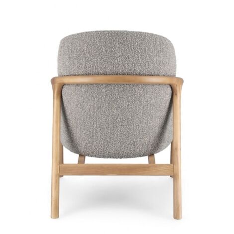 Poltrona "Elaide" per interno, Struttura In Rubberwood 65.5 x 74.5 x 82h cm -Stone (1/5)