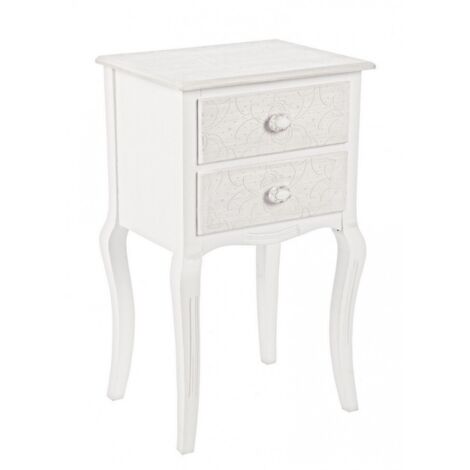 Cassettiera Legno Bianco Stile Classico da Interno - CLARA (1/5)