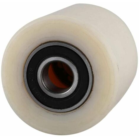Rullo per transpallet di ricambio rivestito in nylon mozzo su cuscinetti a sfera schermati