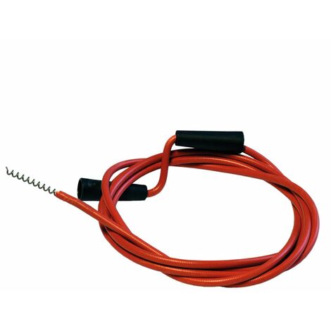 Stura scarico a molla con spirale in guaina e manovella in plastica da  Ø 7 mm -750 cm