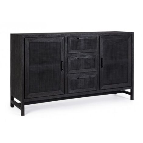 Credenza Legno Nero Industriale da Interno - STANLEY (1/5)