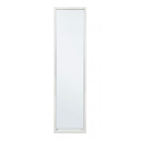Specchio Rettangolare Legno Bianco Moderno da Interno 32x122 - YOUNG