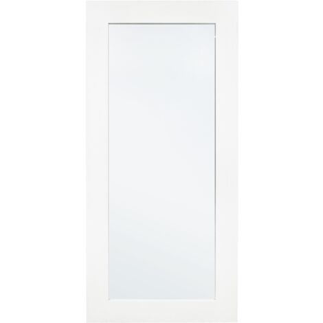 Specchio da parete con cornice in legno "Tiziano" -Naturale / 81 X 111 cm
