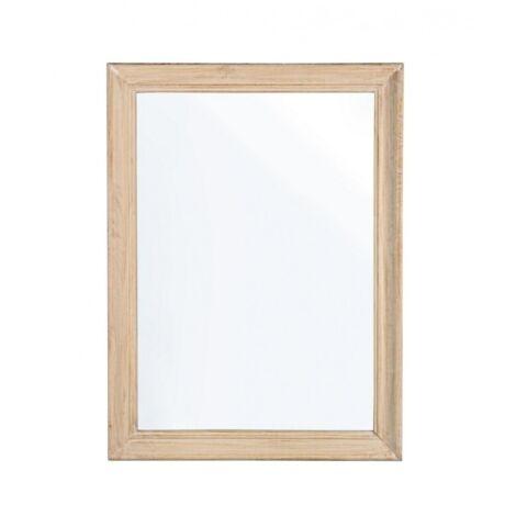 Specchio Rettangolare Legno Naturale Rustico da Parete 60x80 - YOUNG (1/5)