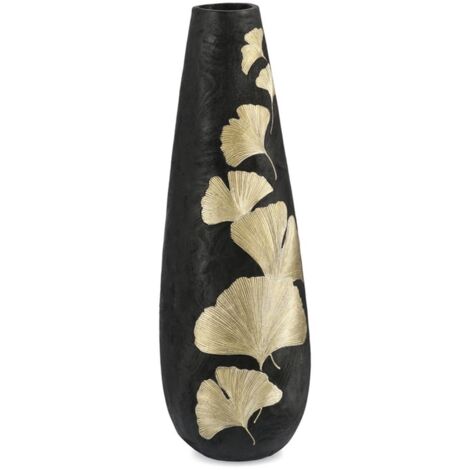 Porta vaso Bilboa ginkgo, color marrone e oro da 95 cm (1/3)