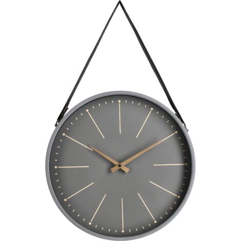 Orologio da parete "Timely" in acciaio a batteria 40x6x66 h cm -Salvia