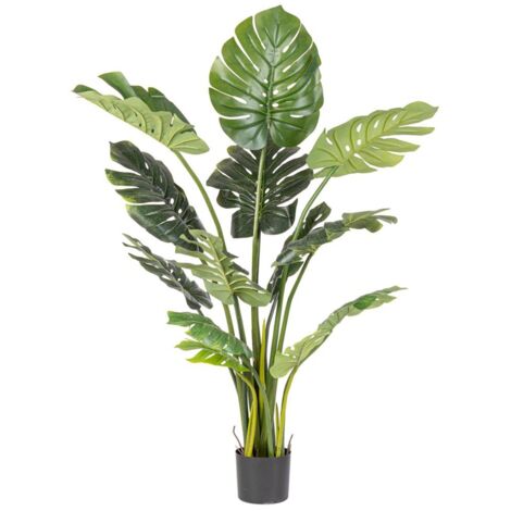 Set 2 Piante con Vaso Plastica Verde H65 cm da Interno - NEBULAR