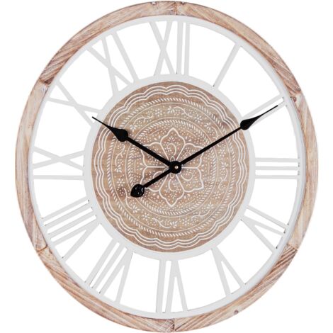 Orologio da parete in acciaio a batteria "Ticking" Ø 60x6 cm -Naturale (1/5)