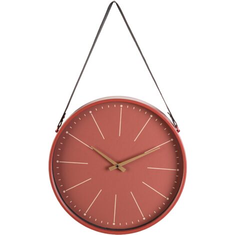 Orologio da parete "Timely" in acciaio a batteria h 40x6x66 cm -Blu (1/5)
