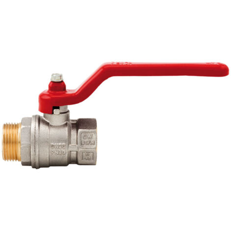 Valvola a sfera con maniglia a leva attacco maschio/femmina a passaggio standard -1"