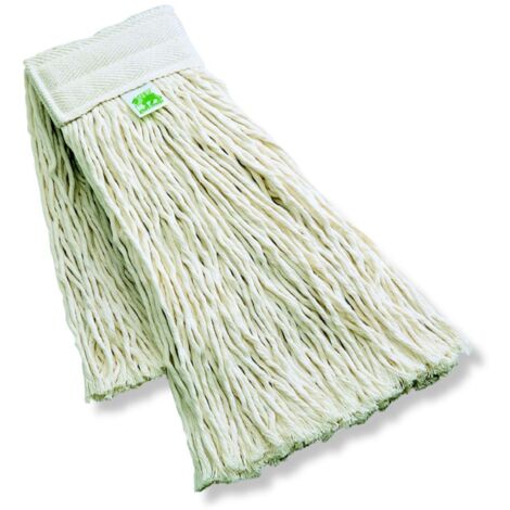 Frangia Di Ricambio In Cotone Per Scopa Lavapavimenti 60 Cm - Made In Italy, Lavabile In Lavatrice