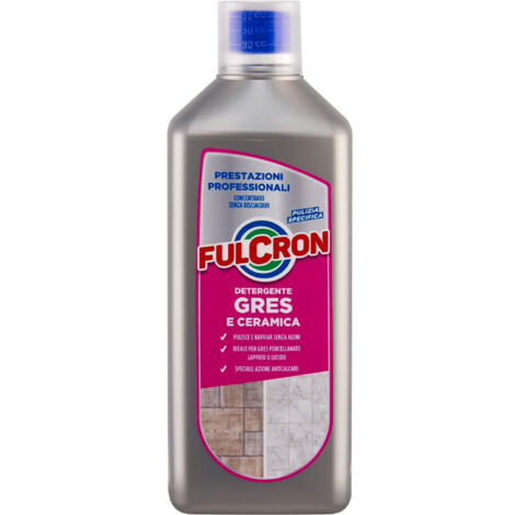 Detergente neutro "Fulcron" per lavare pavimenti in gres e ceramica, da 1 litro