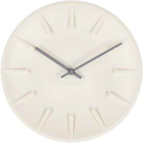 Orologio da parete "Hervar" in metallo stile minimal Ø 30 cm -Bianco (1/3)