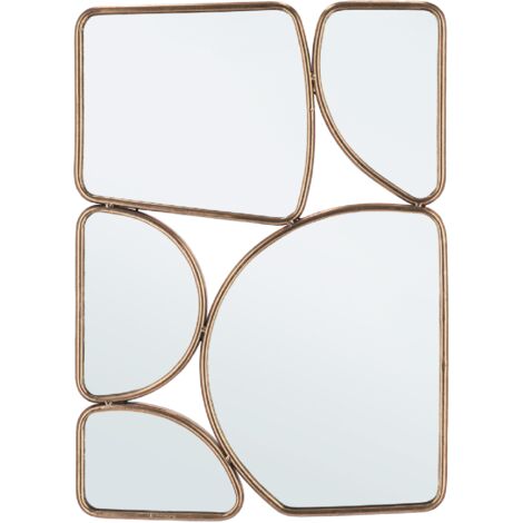 Specchio con cornice in metallo "Hanima" -35X60.5