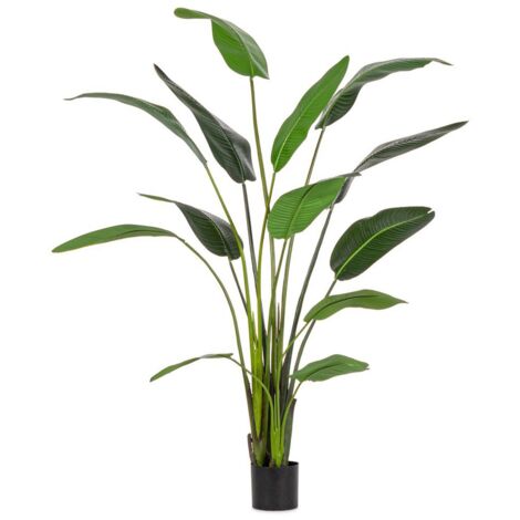 Set 2 Piante Strelitzia in Plastica Verde da Interno H235 cm - RIFLETTORE