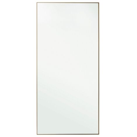 Specchio con Cornice in acciaio  "Universe" h 80x1,5x170 cm -Oro