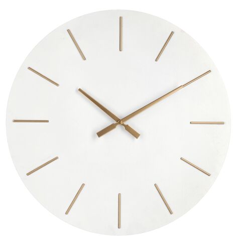 Orologio da Parete Bianco Moderno 60 cm - TIME - Colore: Nero
