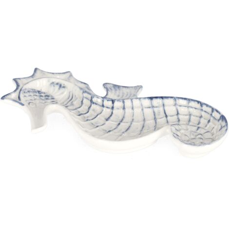 Piatto decorativo favignana in porcellana -29 x 22.1 x h 3.2 cm / Pesce (1/3)