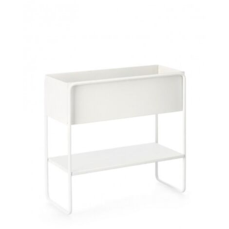 Porta Fiore Madelyn Rettangolare per uso interno ed esterno. -45x18x44h / Nero