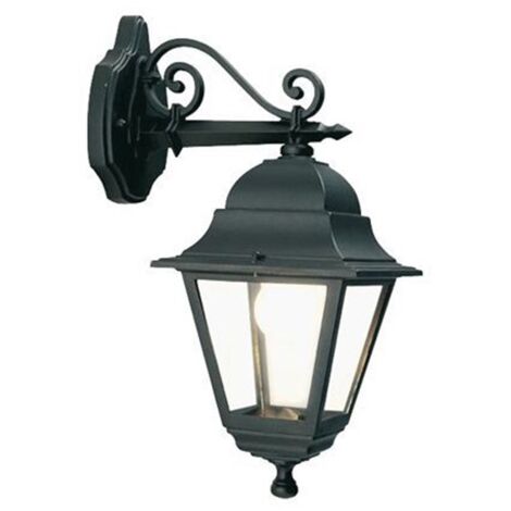 Lanterna da parete "Old Nero" lampada da esterno in alluminio anticato 60 w -In Basso