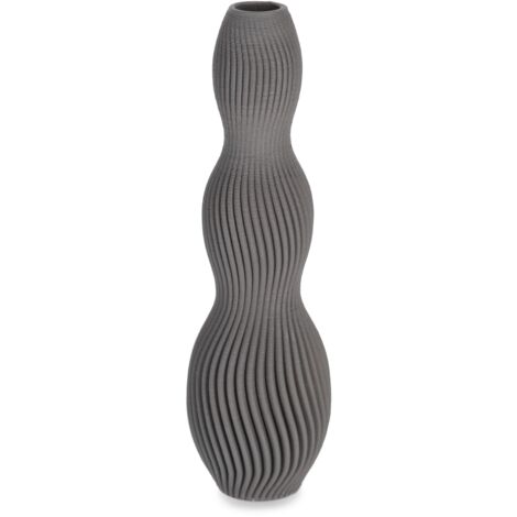 Vaso "svenna" da interno in ceramica stampata in 3D -Ø10.5x32.5 / Beige