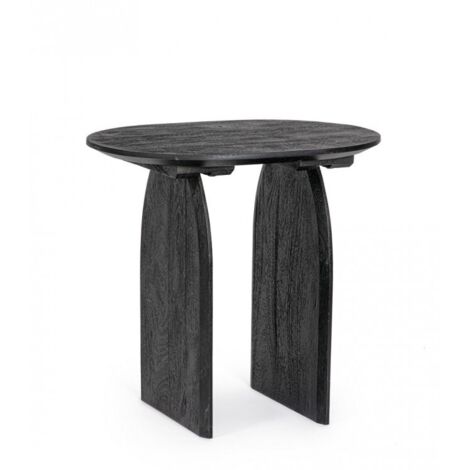 Tavolino monterrey nero, struttura in legno di mango, da assemblare, 60 x 45 (1/5)