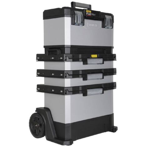 Trolley portautensili "Fatmax" in metallo e polipropilene con base fissa con grandi ruote (1/5)