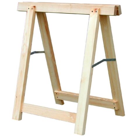 Cavalletto economico "Hobby" semplice e funzionale realizzato in legno di abete grezzo 75 x h 75 cm