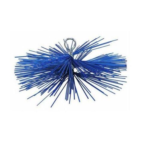 Scovolo in nylon "tondo" per spazza camini tipo professionale, pulizia canne fumarie. -Ø 25 cm (1/5)