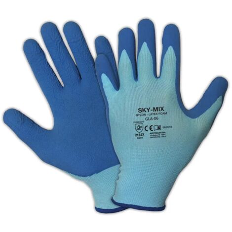 Guanti da lavoro "Sky Mix" spalmati in lattice con polsino elastico e filo continuo -Extra large 10