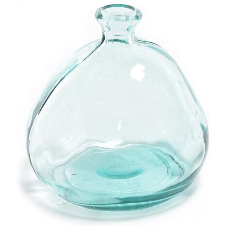 Vaso in vetro trasparente, recipiente a forma di sfera -Ø 20 x 18 cm