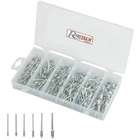 1CF ASSORTIMENTO RIVETTI IN ALLUMINIO totale 320 pz (1/5)