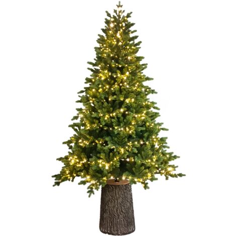 Albero di natale con Led e Tronco "Dolomiti" in PE Effetto Real Touch -240 cm