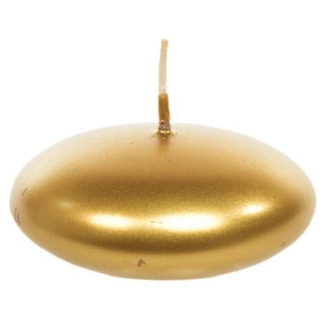 Candela decorativa galleggiante lucida decorazione natalizia -Oro (1/3)