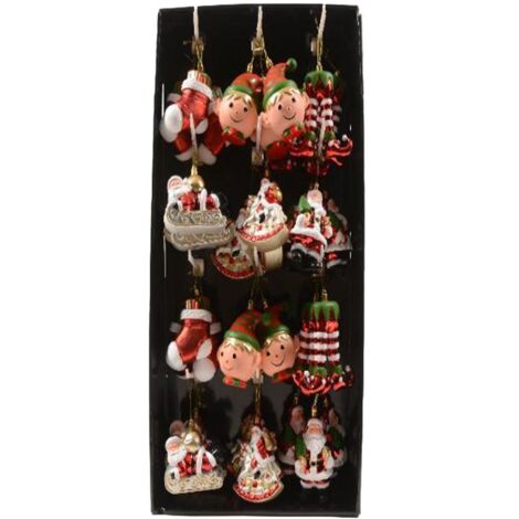 Pendente natalizio in plastica per albero di Natale in espositore (1/2)
