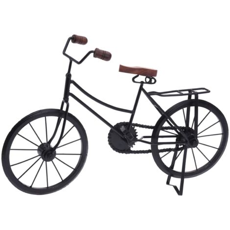 Bicicletta decorativa in metallo decorazione ambienti 47 x 27 cm -Cesto