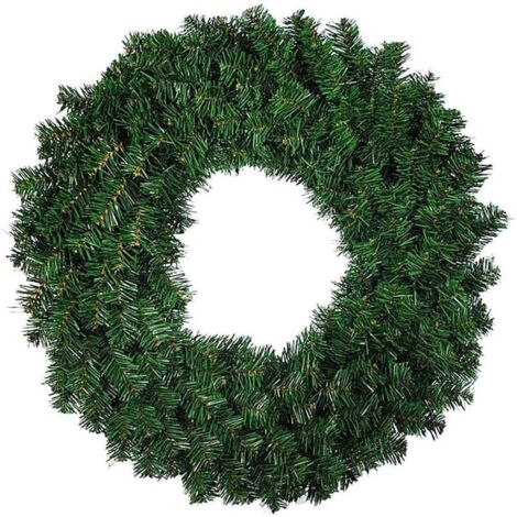 Ghirlanda tonda di natale con luci LED decorazione natalizia per dietro porta -60 cm / 50 % PE + 50 % PVC (1/4)