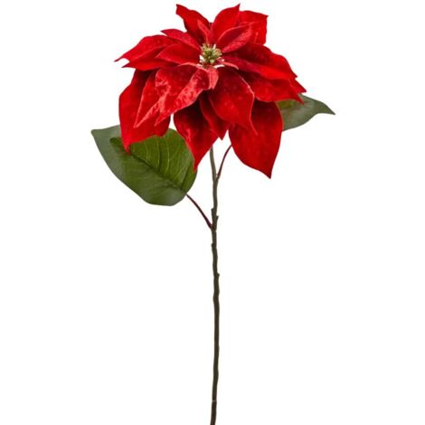 Fiore decorativo color rosso per decorazioni e composizioni di fiori h 71 cm (1/2)