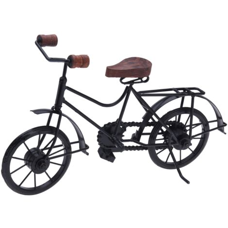 Bicicletta decorativa in metallo decorazione ambienti 20 x 36 cm -Cestello